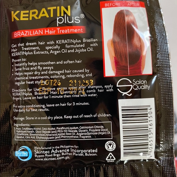 Keratin Plus Brazilian Hair Treatment For Dry And Damage Hair 1 Dozen 20g each - Picture 4 of 5